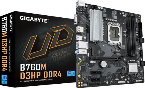 GIGABYTE B760M-D3HP-DDR4 HDMI DP VGA PCIE 4.0 1700p mATX